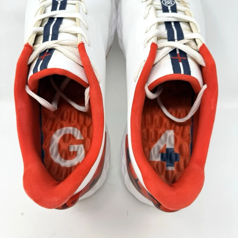 G/Fore MG4+ Golf Shoes Mens 11.5 White Poppy Camo‎ Accent Waterproof G4MA23EF27
